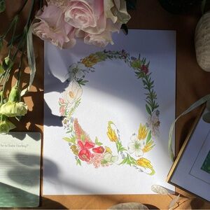 Hattie Darling - 8x10” Monogram Art Print - Q